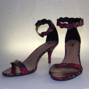 Sz 6.5 Fioni Womens Multi-Color Iris Open Toe